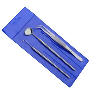 Basic Examination Set, Set of 4, Sounds / Mouth Mirror Handle / Tweezer Basic Examination Set, Set of 4, Sounds / Mouth Mirror Handle / Tweezer