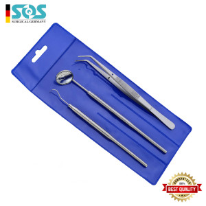 Basic Examination Set, Set of 4, Sounds / Mouth Mirror Handle / Tweezer Basic Examination Set, Set of 4, Sounds / Mouth Mirror Handle / Tweezer