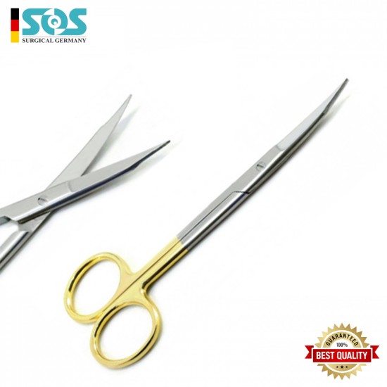 Goldman-Fox Schere Gebogen, TC, Länge = 13 cm