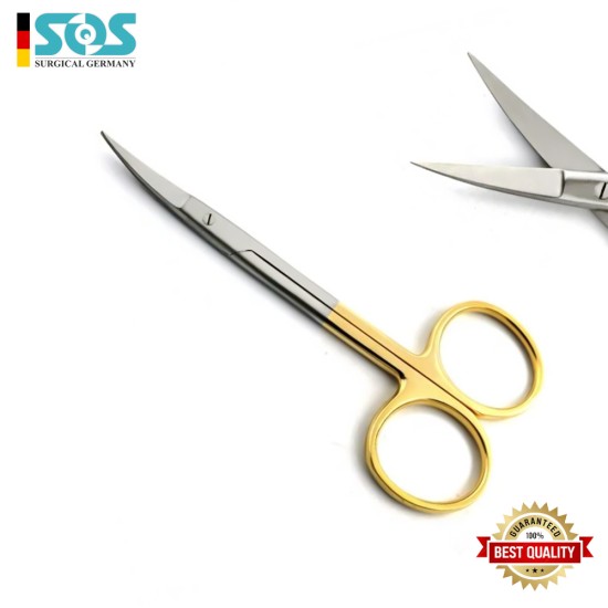 Iris Schere gebogen, TC, Länge = 11.5 cm