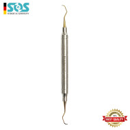 Gracey Küretten, Anatomischer Hohl Griff  Ø10mm mit Titan beschichtung, 175mm, Fig 3-4