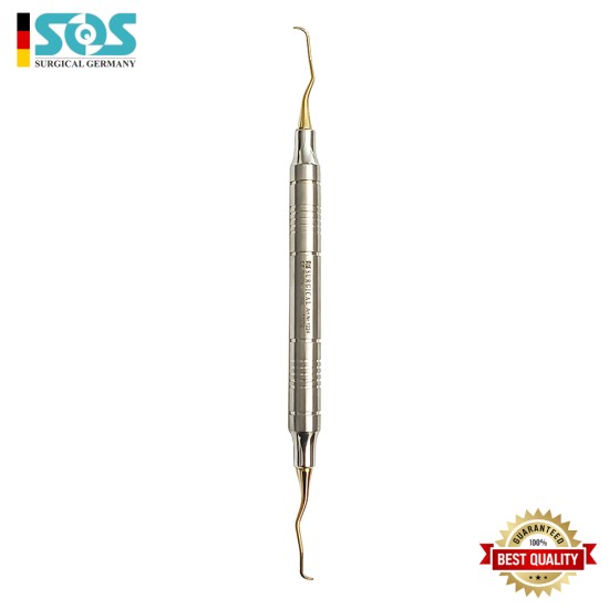 Gracey Küretten, Anatomischer Hohl Griff  Ø10mm mit Titan beschichtung, 175mm, Fig 11-12