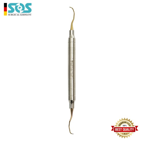 Gracey Küretten, Anatomischer Hohl Griff  Ø10mm mit Titan beschichtung, 175mm, Fig 13-14