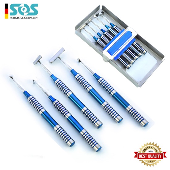 Kassettengehäuse aus Metall, mit 5 instruments, Burste XL, M, R, AD, AG