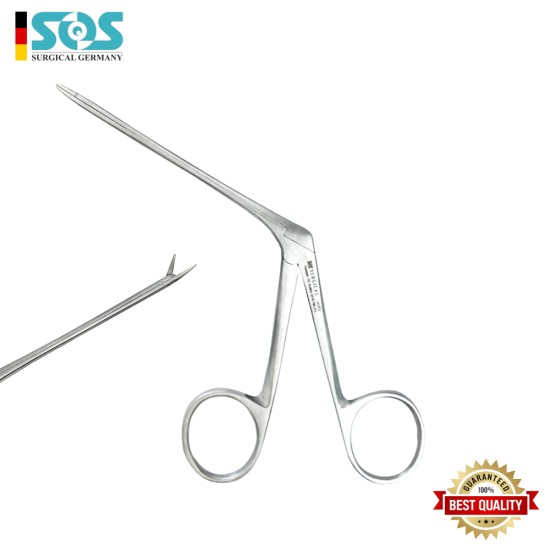 Ohrzängchen HECHTMAUL, extra zart, gerieftes Mäulchen 0,4 x 7,0 mm, 80 mm (3 ⅛“)