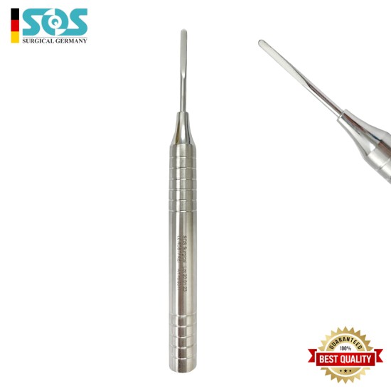 Wurzelheber n Periotom , Größe = 3 mm, gebogen