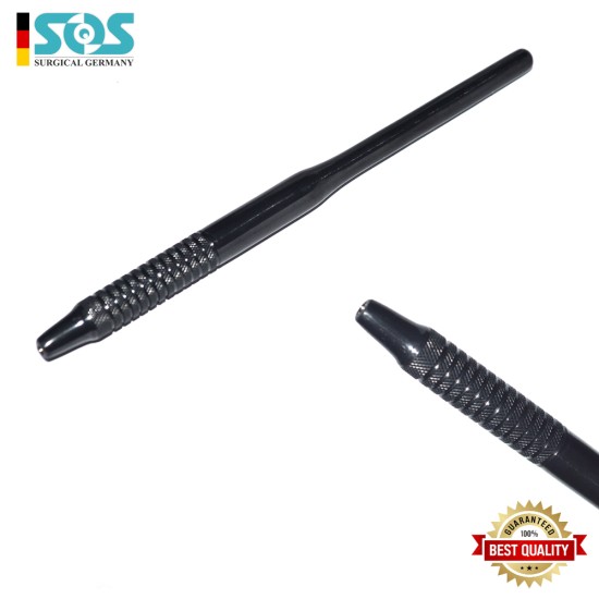 Spiegelgrif Schwarz beschichtet