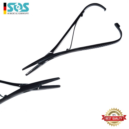 Mathieu Nadelhalter Schwarz beschichtet, Größe = 17cm