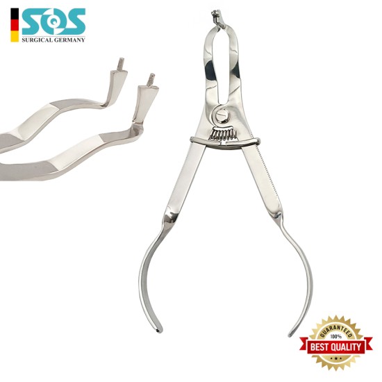 Kofferdam Klemmernzange, Größe = 17 cm