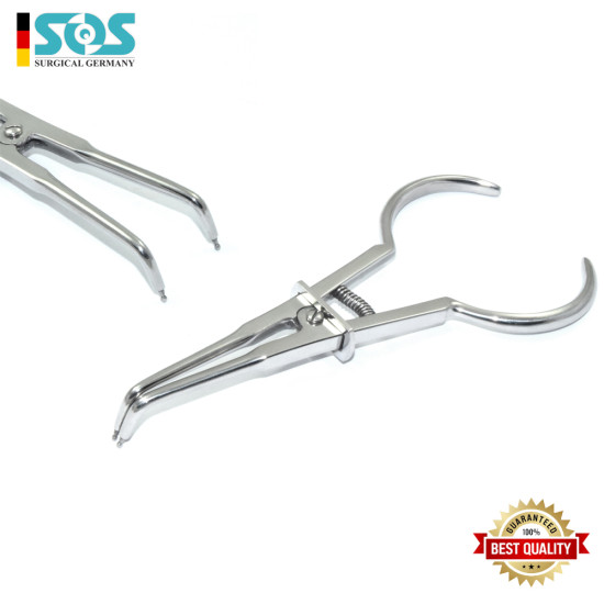 Kofferdam Klemmernzange aus Elfenbein, Größe = 17 cm