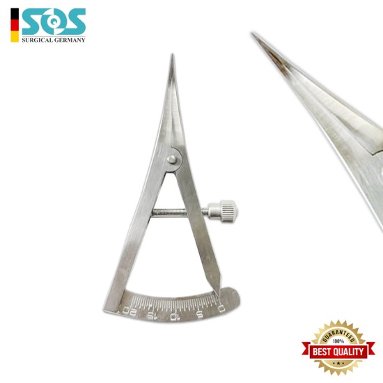 Castroviejo-Messschieber, gerade, 20mm